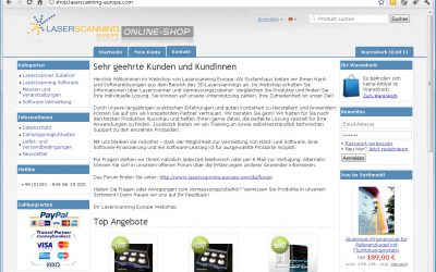 Online-Shop Laserscanning-Europe