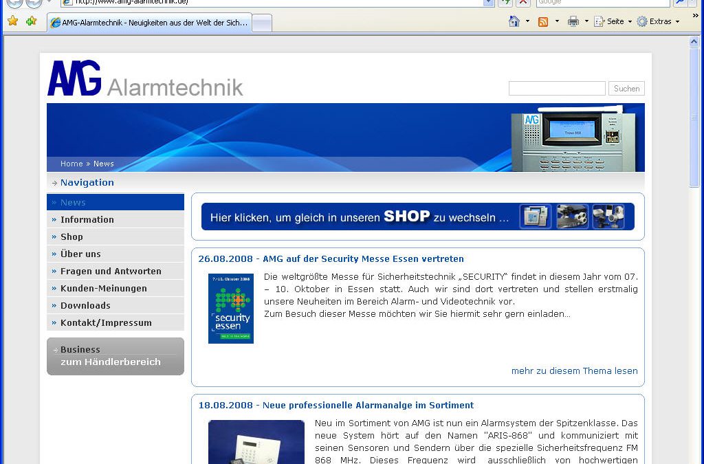 Hersteller für Sicherheitstechnik AMG