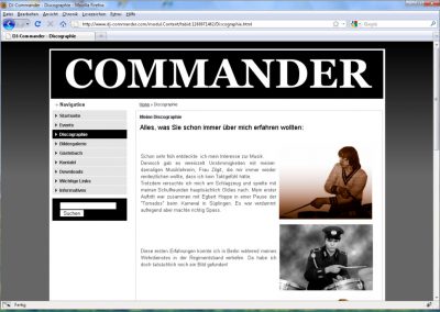 Homepage für DJ-Commander aus Haldensleben
